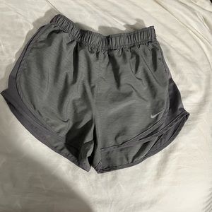 grey nike dry fit running shorts